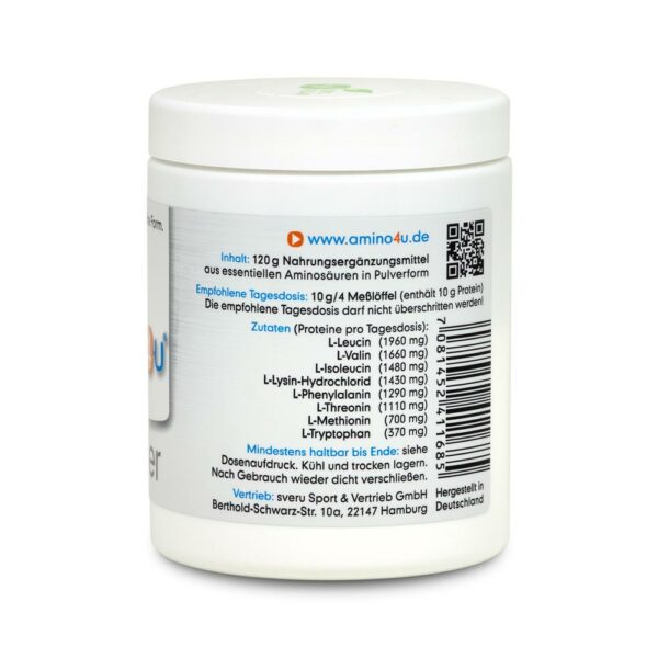 Essentielle Aminosäuren Amino4U Pulver, 120g – Bild 4