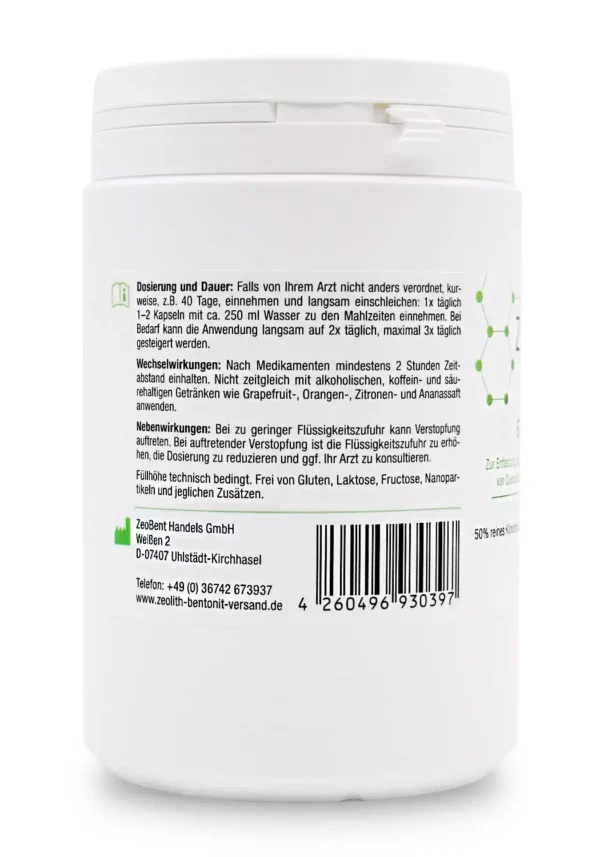ZeoBentMED® Detox-Kapseln, 600 Stück – Bild 3