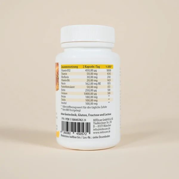 Mitocare Vitamin B Komplex 60 Kapseln – Bild 3