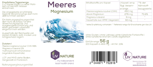 LivNature Lithotam Meereskalzium 690mg Kps 100Stk – Bild 2