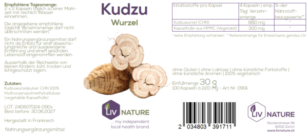 LivNature Kudzu 220 mg Kps 100 Stk – Bild 2