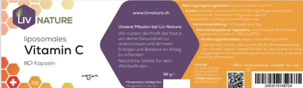 LivNature Vitamin C Liposomal Kps 110 Stk – Bild 2