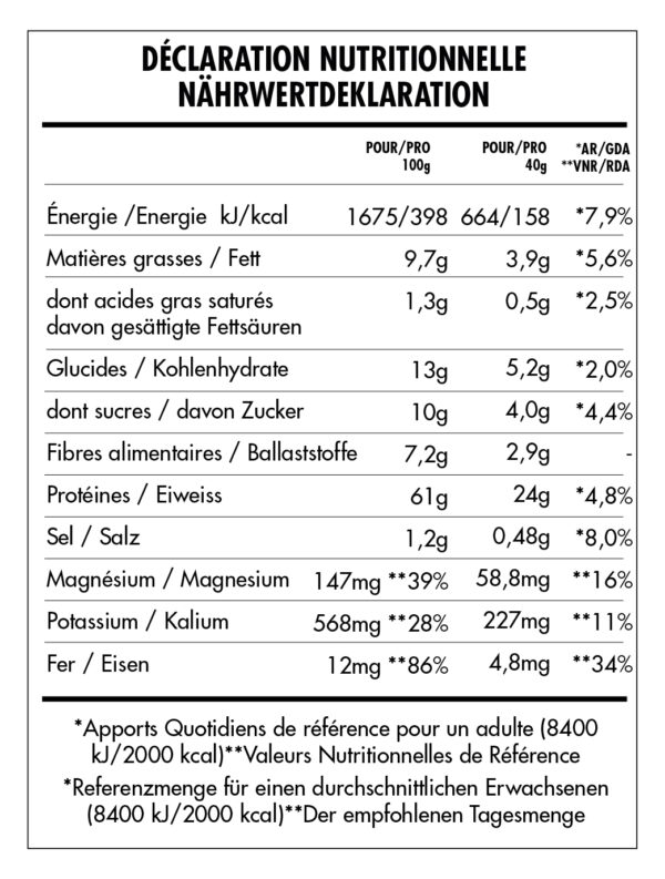 Iswari Protein Super Vegan Erdnüsse Maca 400g Bio vegan – Bild 2