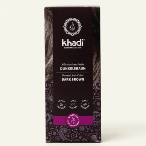 Khadi Pflanzenhaarfarbe Dunkelbraun 100g