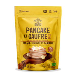 Iswari Pancake Waffle Hanfprotein Banane 300g Bio vegan