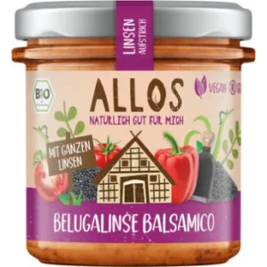 Allos Aufstrich Beluga Linsen Balsamico 140g Bio