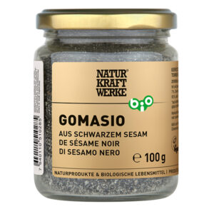 Naturkraftwerke Gomasio aus schwarzem Sesam 100g gf