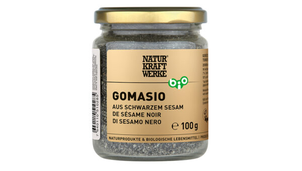 Naturkraftwerke Gomasio aus schwarzem Sesam 100g gf