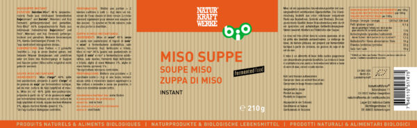 Naturkraftwerke Miso Instant-Suppe 210g Bio – Bild 2