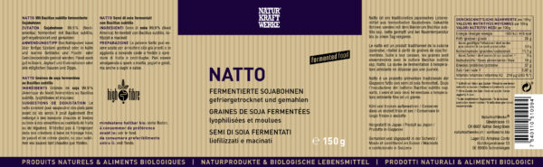 Naturkraftwerke Natto fermentierte Bohnen Plv 150g – Bild 2