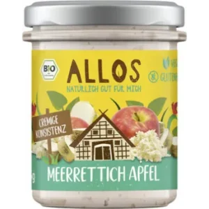 Allos Streichgenuss Meerrettich Apfel 175g Bio