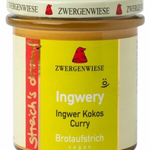 Zwergenwiese Aufstrich Ingwery 160g Bio glutenfrei