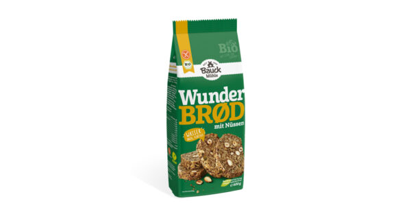 Bauck BM Wunderbrot Nüssen 600g Bio vegan gf