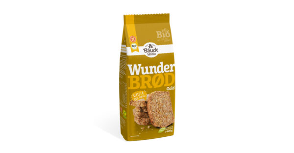 Bauck BM Wunderbrot Gold 600g Bio vegan gf