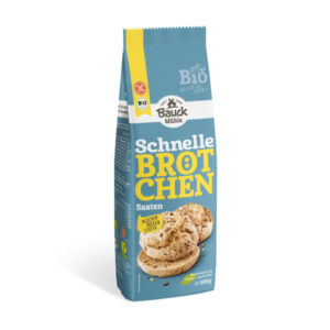 Bauck BM Schnelle Brötchen Saaten 500g Bio gf vegan