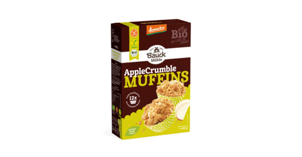 Bauck BM Muffins Apple Crumble 400g Demeter gf