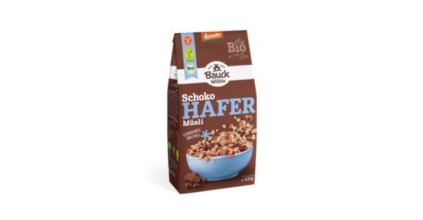 Bauck Müesli Hafer Schoko 425g Bio gf