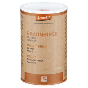 Naturkraftwerke Braunhirse wildform gemahlen 500g Demeter gf