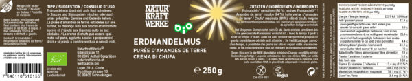 Naturkraftwerke Erdmandelmus 250g Bio gf – Bild 2