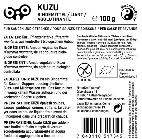 Naturkraftwerke Kuzu 100g gf Bio – Bild 2