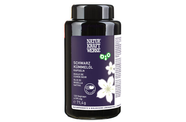 Naturkraftwerke Schwarzkümmelöl Vegi Kps 120Stk Bio