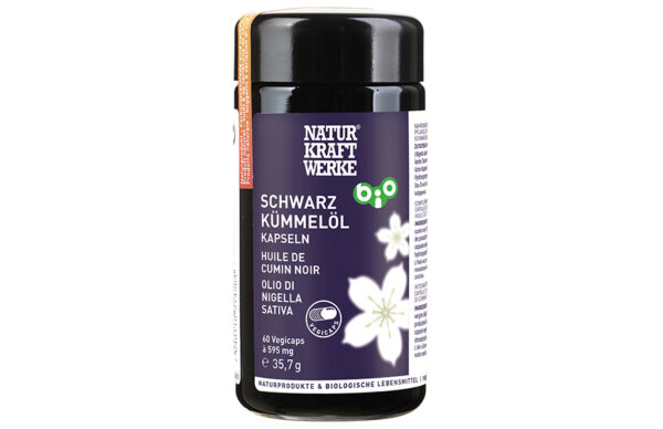 Naturkraftwerke Schwarzkümmelöl Vegi Kps 60Stk Bio