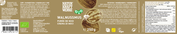 Naturkraftwerke Walnussmus 250g Bio roh – Bild 2