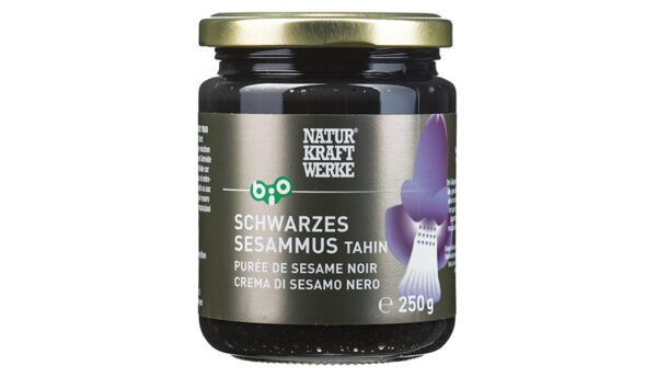Naturkraftwerke Schwarzes Sesammus 250g Bio gf
