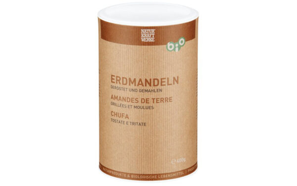 Naturkraftwerke Erdmandeln geröstet gemahlen 400g Bio