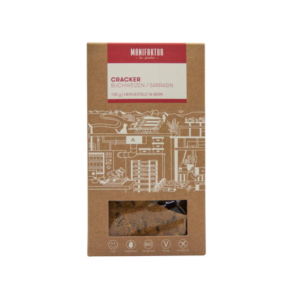 Manifaktur Buchweizen Cracker 100g Bio gf