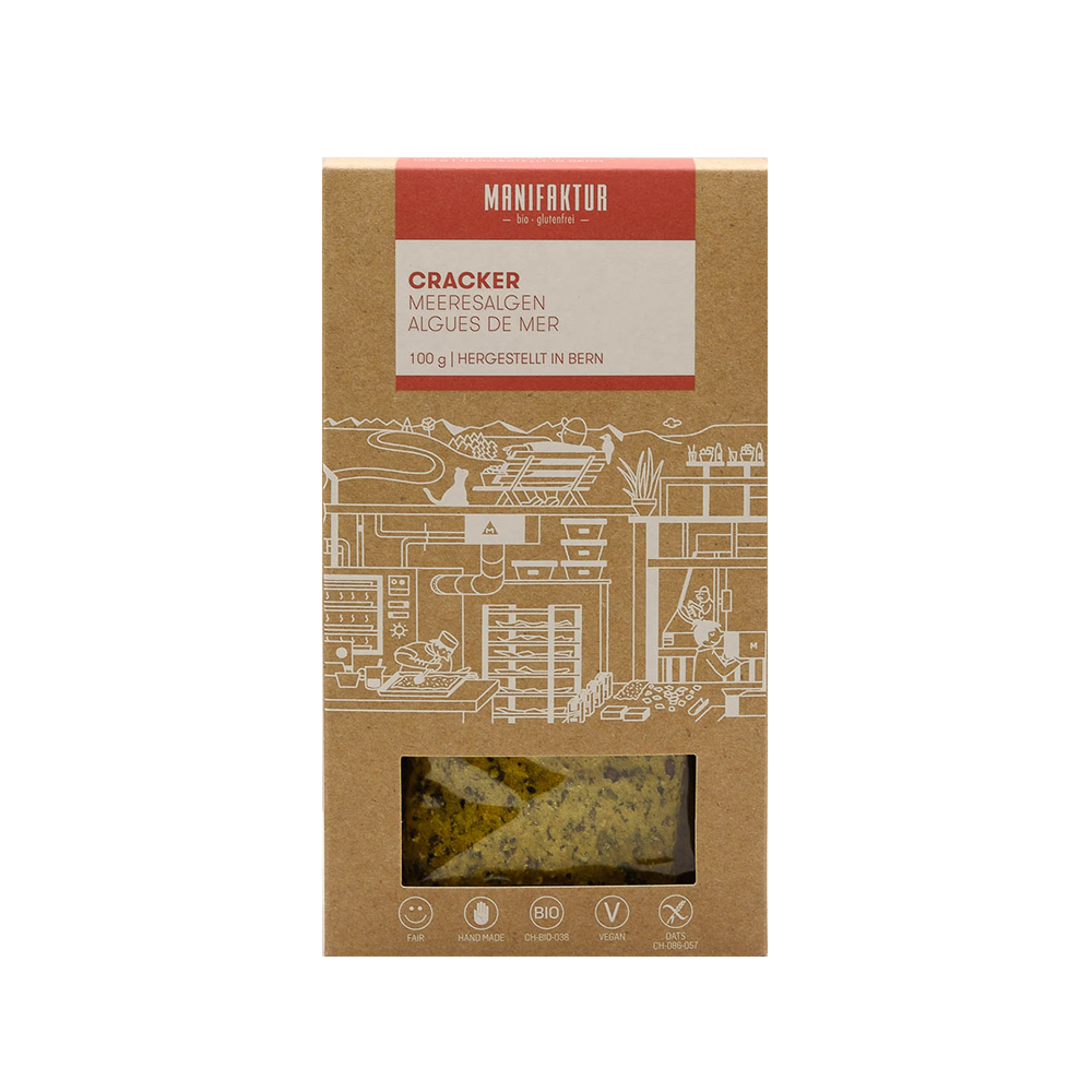 Manifaktur Meeresalgen Cracker 100g Bio gf