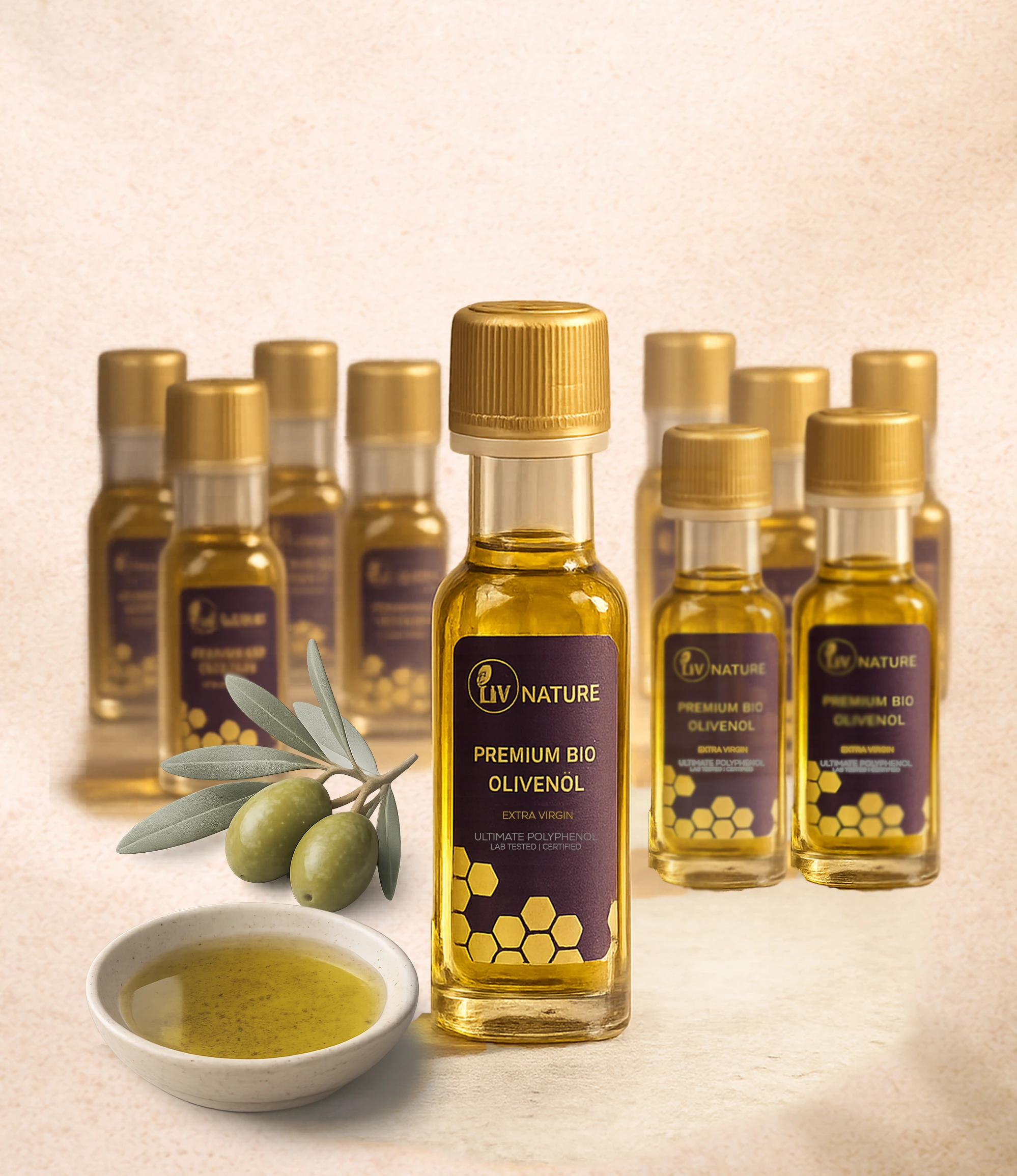 LivNature Premium Olivenöl extra virgin 20ml Bio / 784 mg/kg Polyphenole