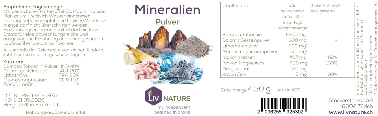 LivNature Mineralienpulver 150g – Bild 2
